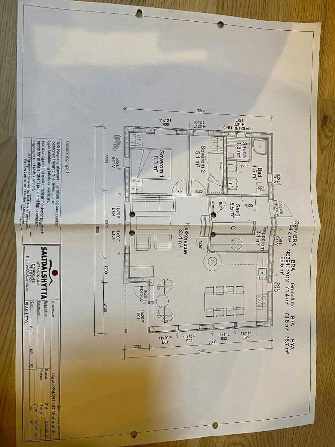 Ferienhaus für 7 Personen, mit Terrasse und Sauna in Meløy - 2