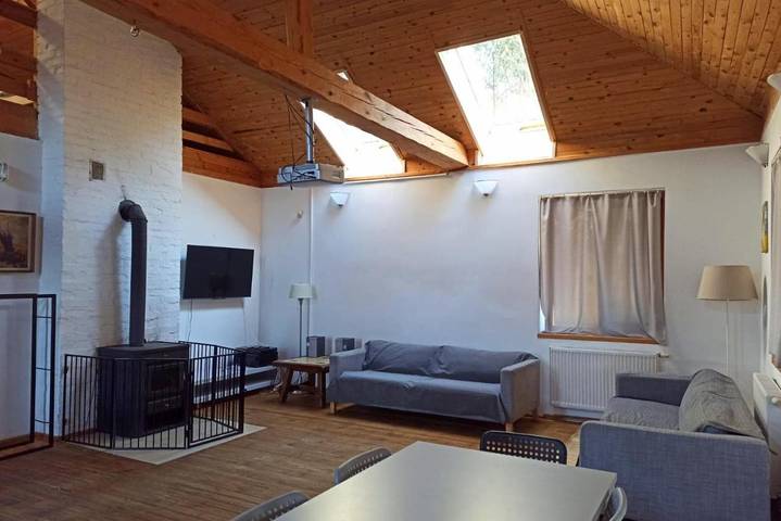 Domek letniskowy dla 20 osób, z Jacuzzi i Taras oraz Ogród i Sauna w Mazowsze