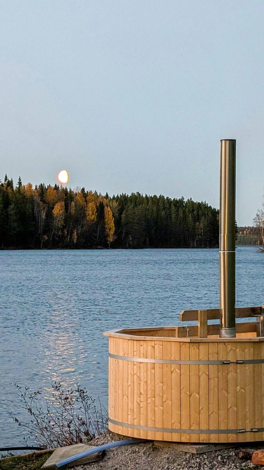 Ferienhaus mit Seeblick und Whirlpool im Norden Schwedens in Angermanland