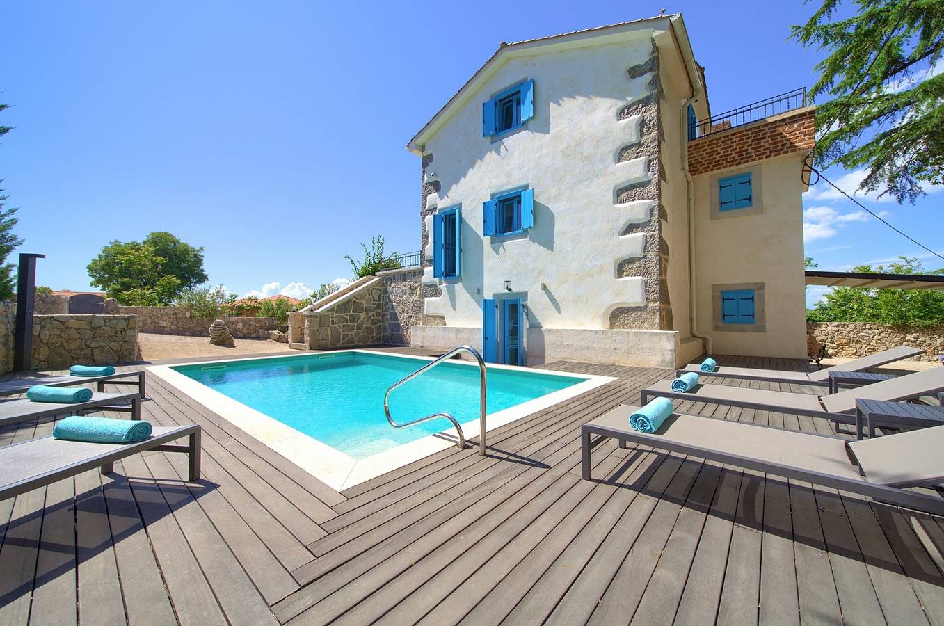 Luxusvilla Ive – beheizter Pool und Sauna im malerischen Dorf Vrh in Krk Stadt, Krk