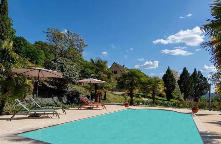 Chambre d’hôte pour 2 personnes, avec vue et piscine ainsi que terrasse et jardin à Carlux - 2
