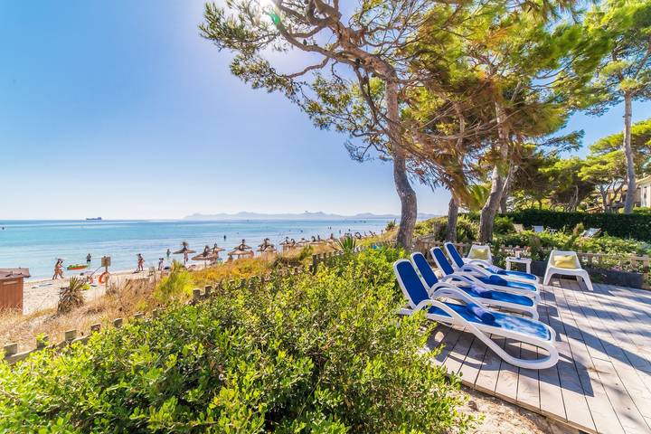 Ferienhaus mit Meerblick für 6 Personen, mit Terrasse und Garten in Playa de Muro