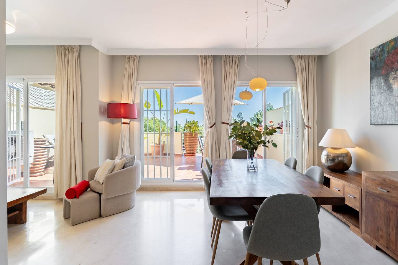 Hel leilighet, Ferieleilighet for 4 personer med hage in Marbella Øst, Marbella