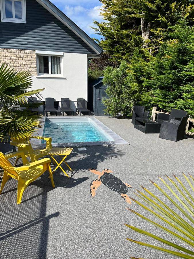 Maison d’hôte, avec Terrasse et Piscine à Ouistreham - 2