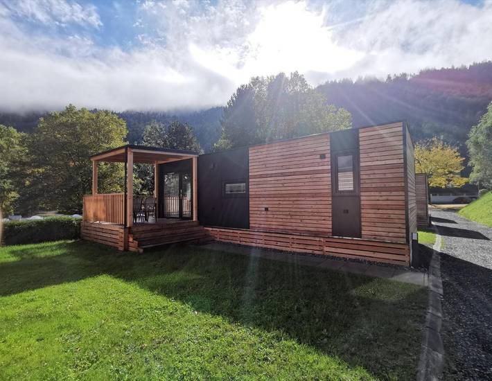 Camping per 5 persone, con vista lago e giardino in Carinzia