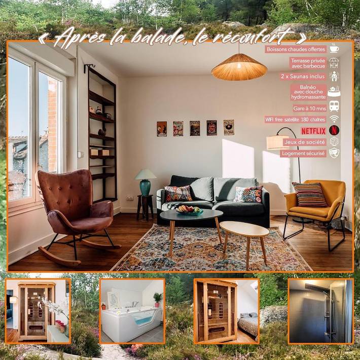 Gîte pour 4 personnes, avec vue ainsi que jardin et sauna, adapté aux familles à Champagne-sur-Seine - 3