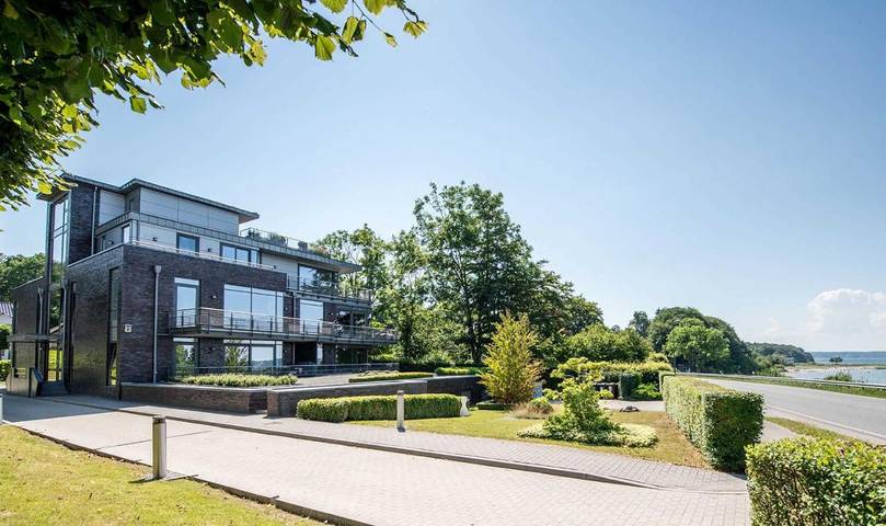 Ferienwohnung für 3 Personen, mit Balkon und Terrasse sowie Garten und Ausblick in Meierwik