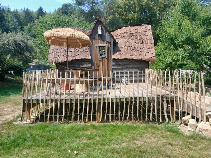 Tente pour 2 personnes, avec Terrasse ainsi que Jardin et Vue dans les Vosges