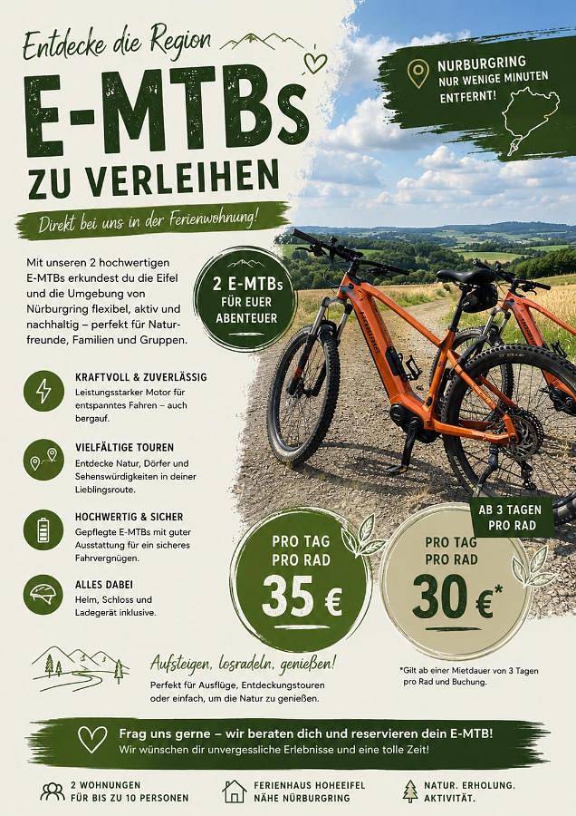 Ferienwohnung für 4 Personen, mit Ausblick und Garten, kinderfreundlich in Kelberg - 2