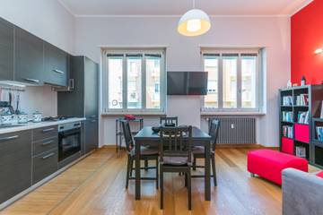 Gîte pour 4 personnes, avec balcon à Turin
