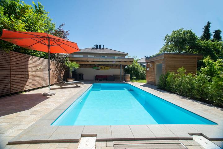 Ferienhaus für 7 Personen, mit Pool und Sauna sowie Garten, mit Haustier in Sachsen