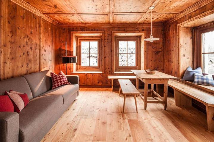 Chalet für 6 Personen, mit Balkon und Terrasse sowie Garten und Sauna im Vinschgau - 2