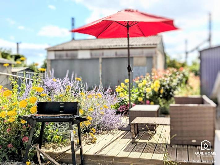 Appartement de vacances pour 4 personnes, avec Terrasse et Jardin