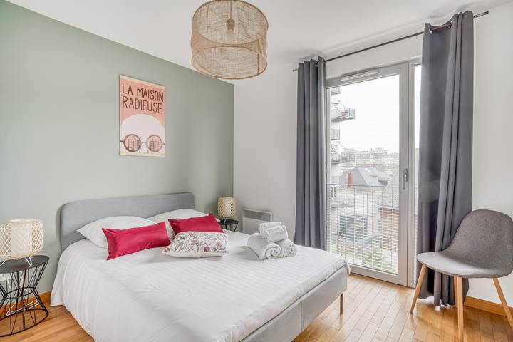 Gîte pour 4 personnes, avec Balcon à Nantes - 3