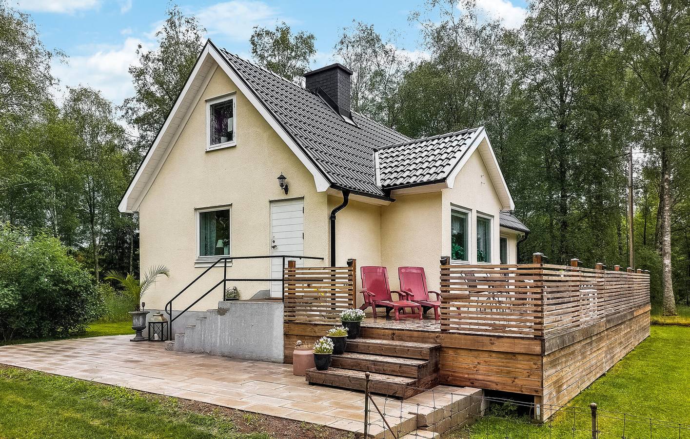 Ferienhaus für 5 Personen mit Terrasse in Vittsjö, Hässleholm und Umgebung