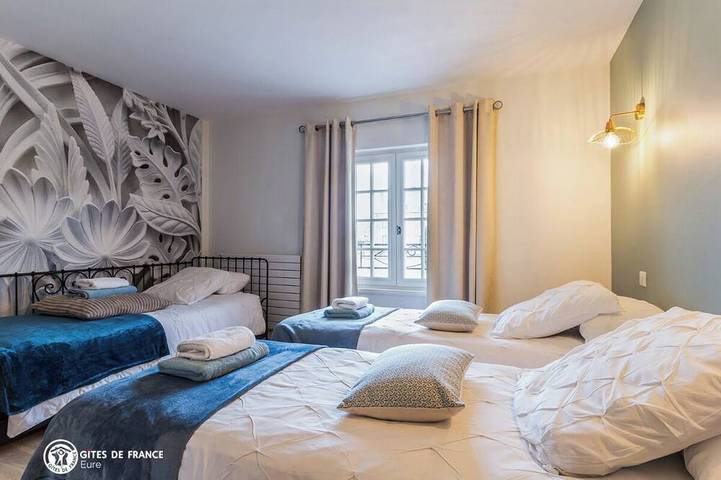 Gîte pour 12 personnes, avec jacuzzi ainsi que sauna et jardin à Conteville - 4