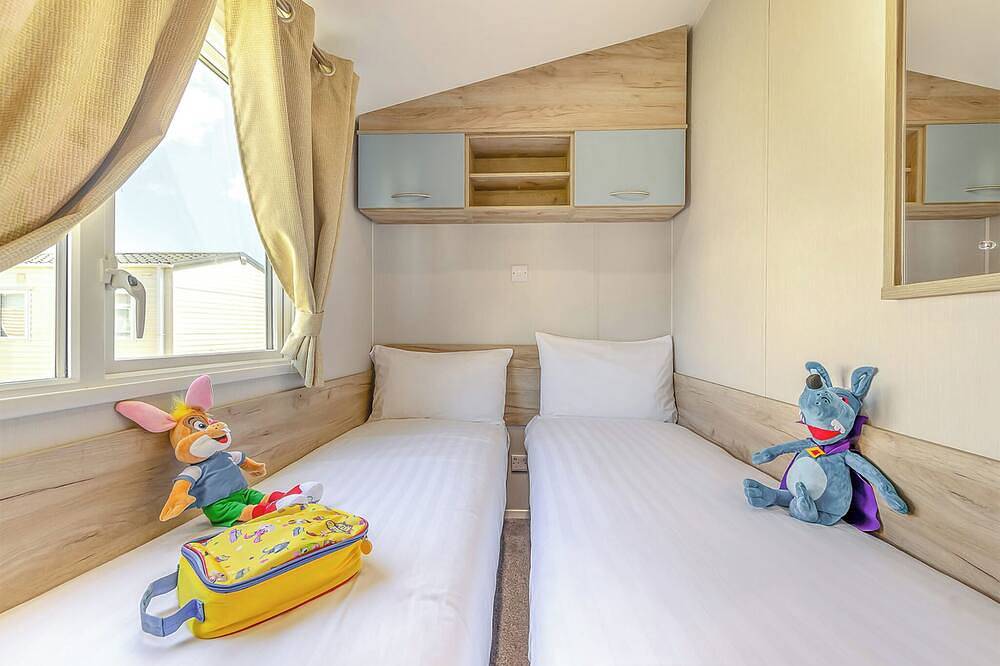 Gold Caravan with parking in Cornwall