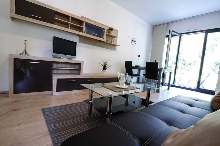 Appart’hôtel pour 2 personnes, avec Balcon ainsi que Terrasse et Jardin à Manching
