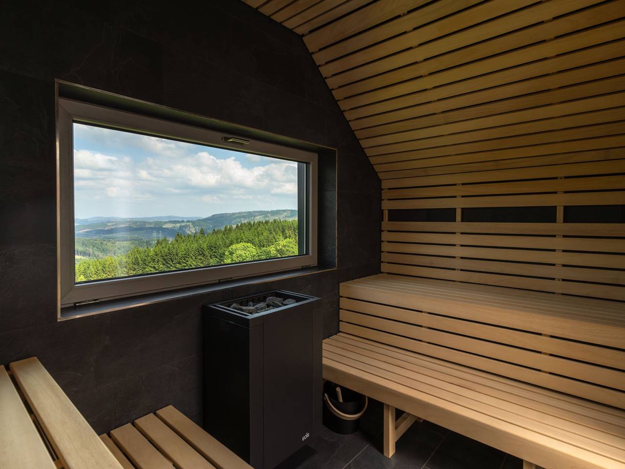 De luxe H751 mit Panoramasauna in Masserberg, Rennsteig