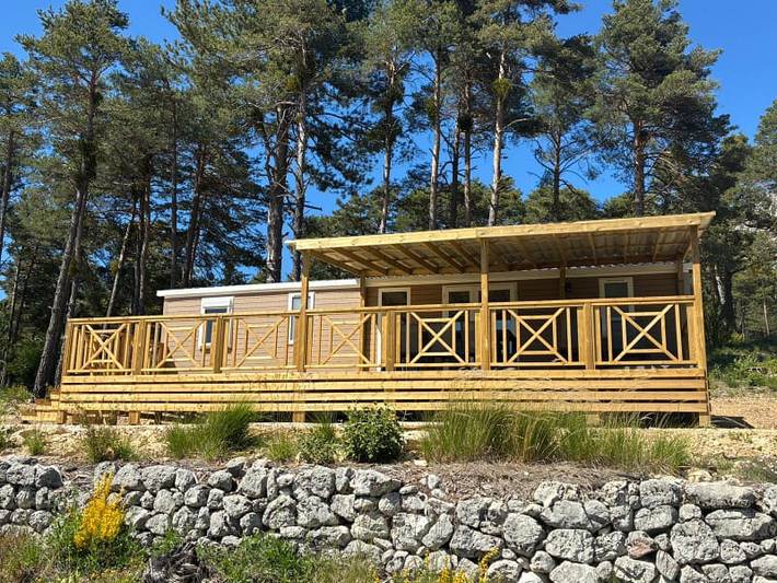 Caravane pour 6 personnes, avec Balcon/Terrasse et Terrasse