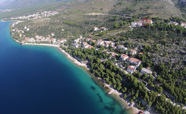 Ferienwohnung für 3 Personen, mit Balkon/Terrasse in Krvavica
