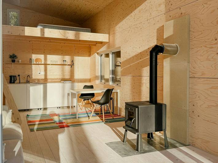 Minimalistisches Haus mit Waldblick in Värmland
