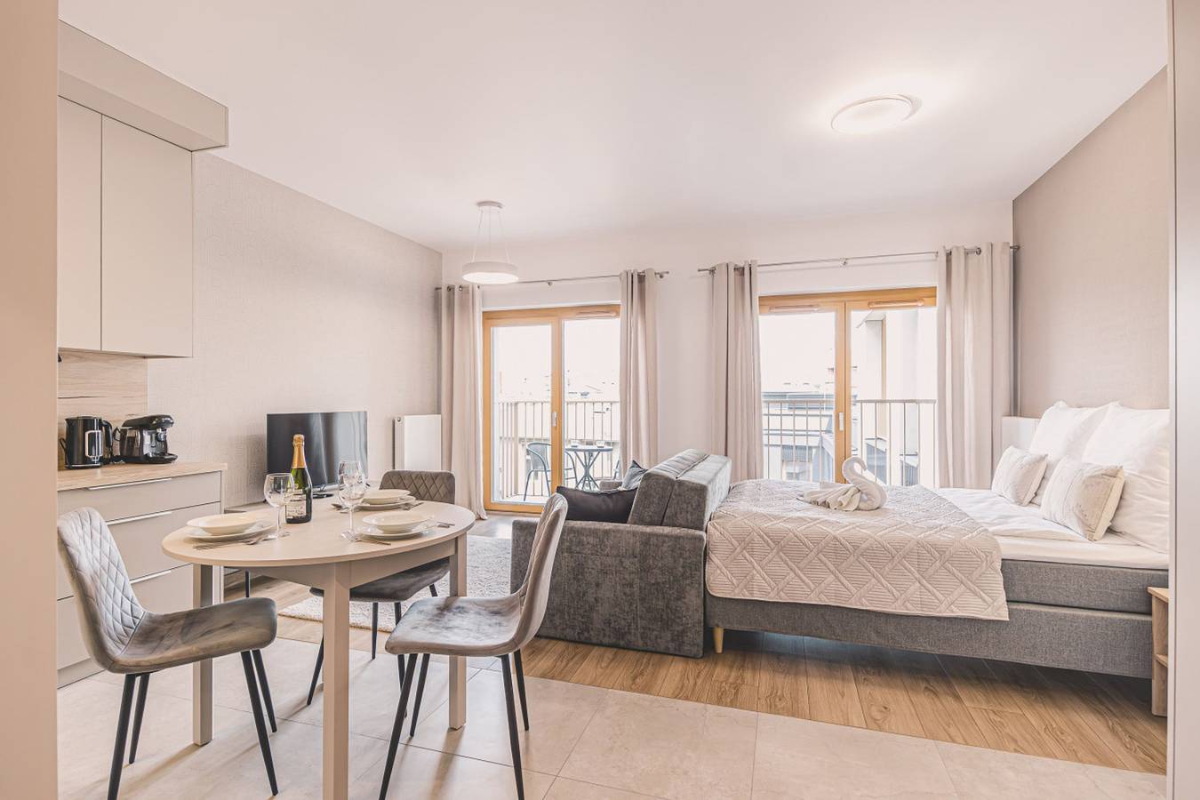 Ganze Wohnung, Nowoczesne Studio Tranquilo | Centrum | Balkon in Bromberg, Kujawien-Pommern
