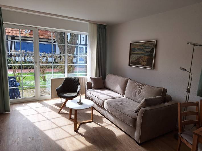 Appartement entier, Appartement 'Fewo Mühlenstr avec terrasse' avec jardin privé et Wi-Fi à Prerow in Prerow, Péninsule Fischland-Darss-Zingst