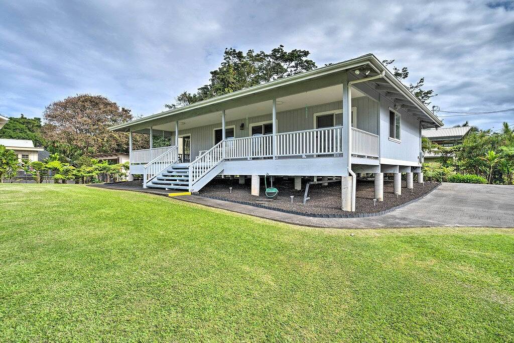 Neu! Hilo Home w / Ocean View-39 Mi zu Volcanoes Np in Hilo, South Hilo