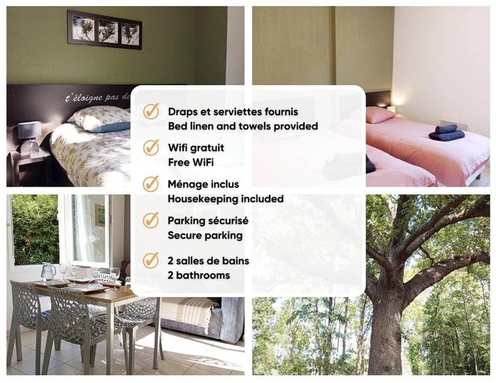 Gîte pour 6 personnes, avec vue et bassin pour enfant ainsi que piscine et jardin à Azille - 2