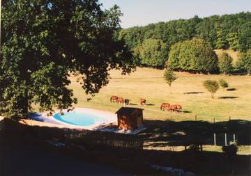 Gîte pour 14 personnes, avec terrasse ainsi que jardin et piscine à Monestier
