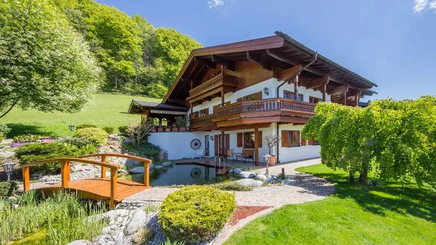 Ferienhaus für 6 Personen, mit Garten und Balkon sowie Sauna und Whirlpool in Ruhpolding