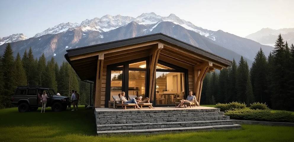 Villa für 6 Personen, mit Garten und Sauna