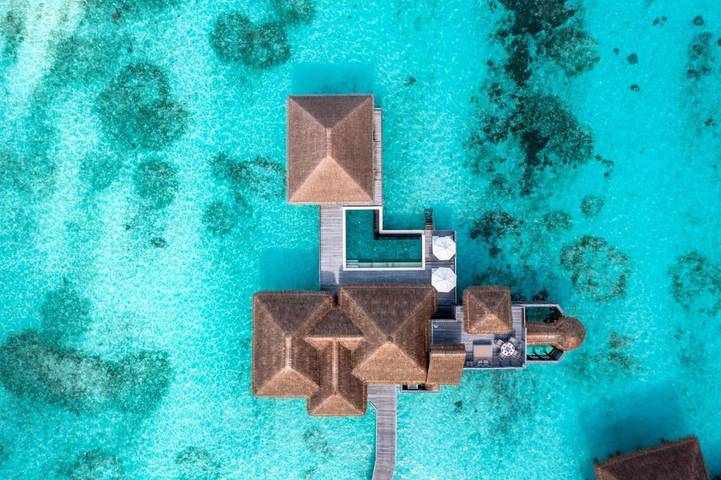 Station pour 3 personnes, avec jardin et vue ainsi que sauna et piscine dans Maldives - 2