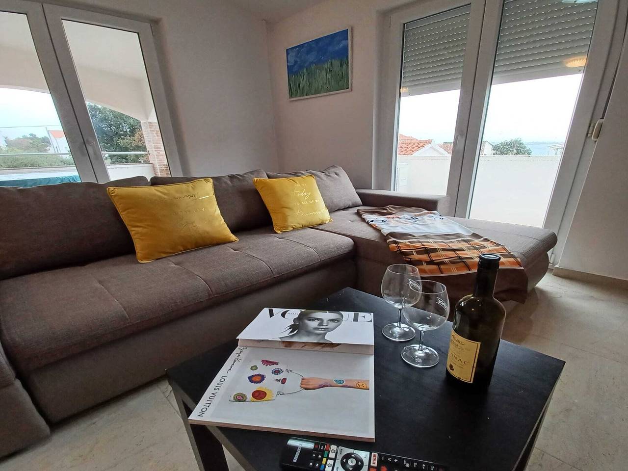 Ganze Wohnung, Beachfront Apartment with Balcony and Sea View in Mulo, Vrsi