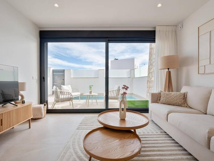 Casa rural para 6 personas, con piscina y jardín en Santiago de la Ribera - 4