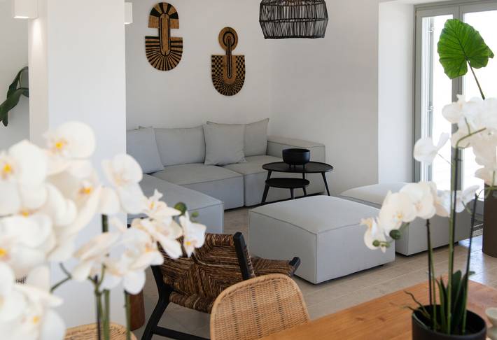 Villa pour 8 personnes, avec vue sur l’océan ainsi que terrasse et jardin dans Antiparos - 4