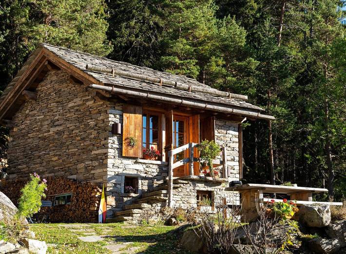 Chalet für 2 Personen, mit Garten