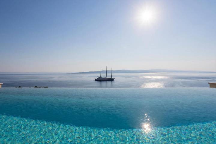 Villa pour 9 personnes, avec vue ainsi que jardin et piscine à Brela - 4