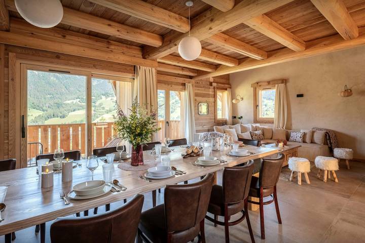 Chalet pour 14 personnes, avec Jacuzzi ainsi que Terrasse et Jardin à Praz-sur-Arly - 4