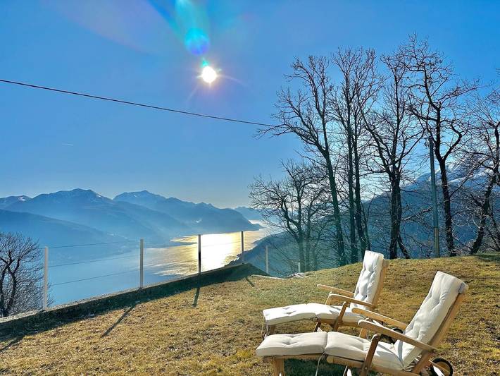 Ferienhaus für 4 Personen, mit Ausblick und Seeblick sowie Garten am Comer See