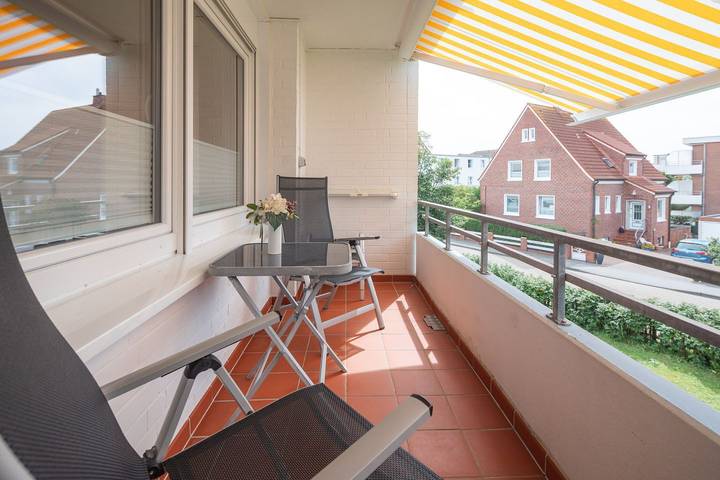 Ferienwohnung für 2 Personen, mit Balkon/Terrasse und Sauna auf den Ostfriesische Inseln