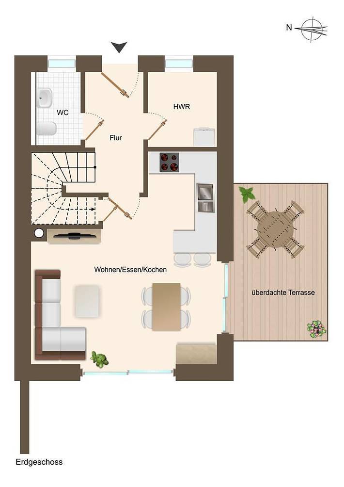 Ferienhaus für 6 Personen, mit Sauna und Garten, kinderfreundlich in Wittmund - 3