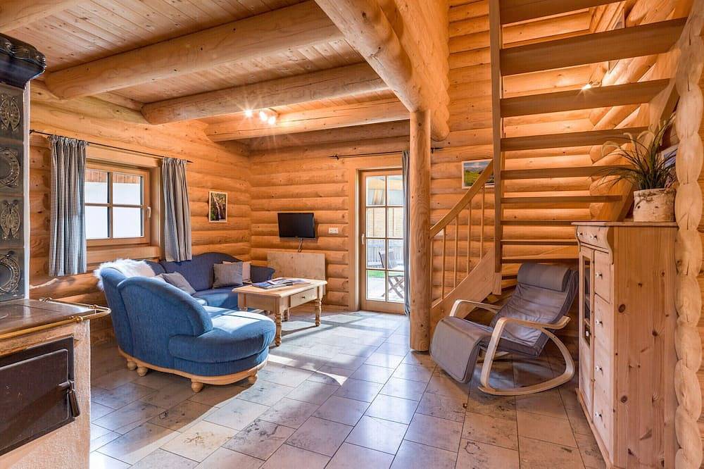 Audorfer Blockhaus 125qm, zwei Terrassen, Balkon, Sauna in Oberaudorf, Bayerische Alpen