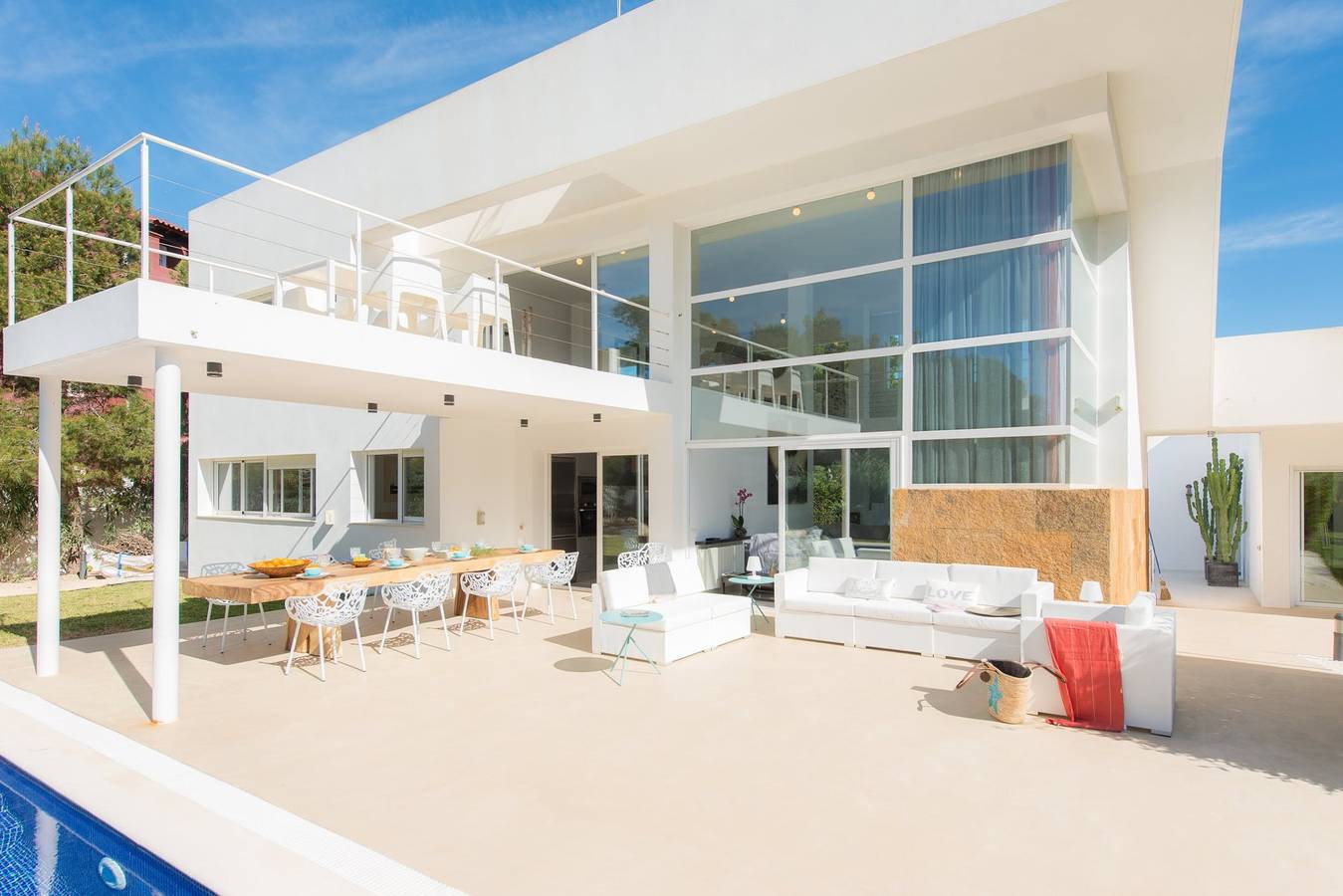 Villa für 8 Personen mit Balkon in Cala d´Hort, Sant Josep de sa Talaia