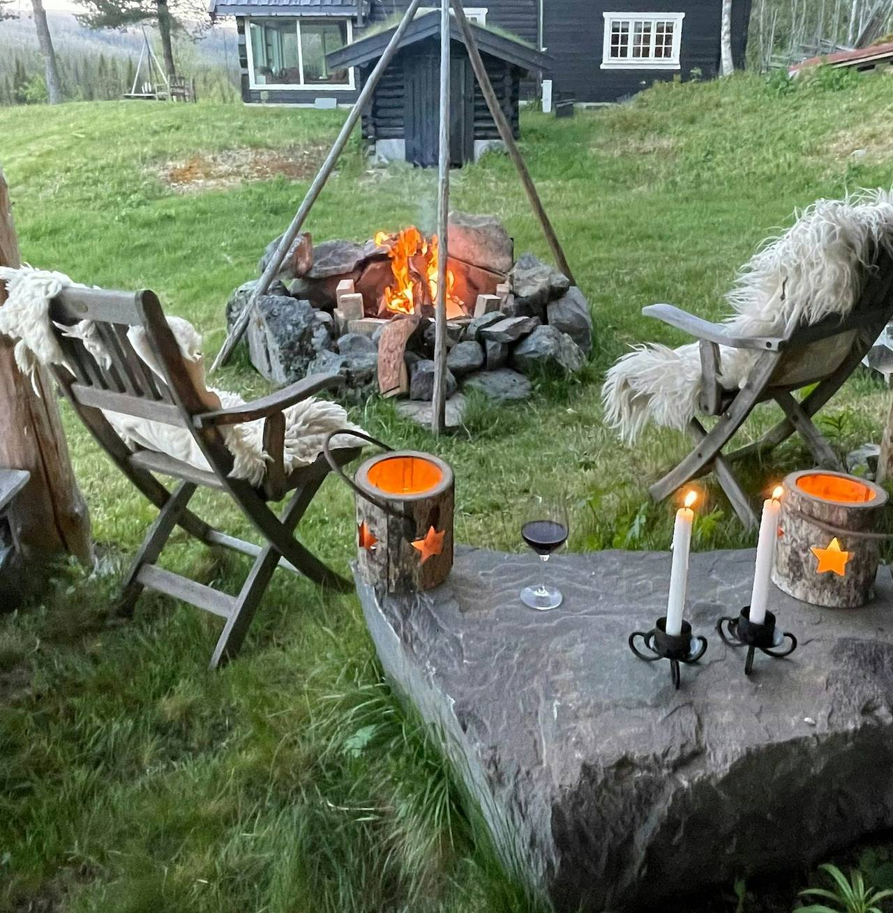 Abenteuerhütte für die ganze Familie in der Nähe von Skigebieten in Sør-Aurdal
