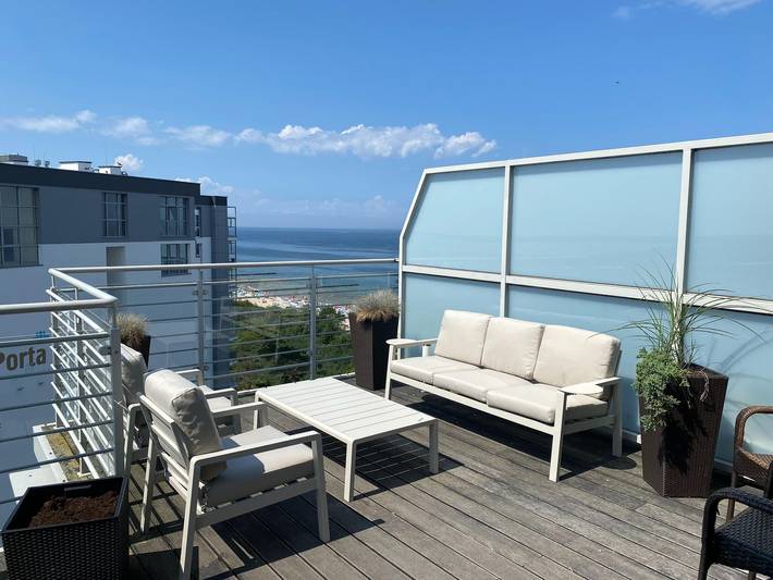 Ferienwohnung für 6 Personen, mit Balkon/Terrasse und Terrasse