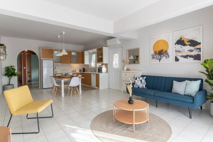 Villa für 4 Personen, mit Terrasse und Garten sowie Meerblick auf Kreta