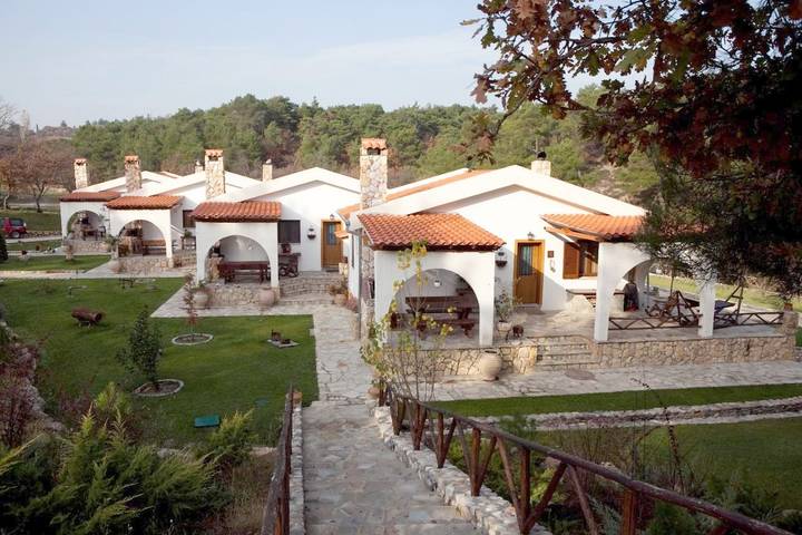 Ferienpark für 4 Personen, mit Garten und Sauna sowie Ausblick in Griechenland