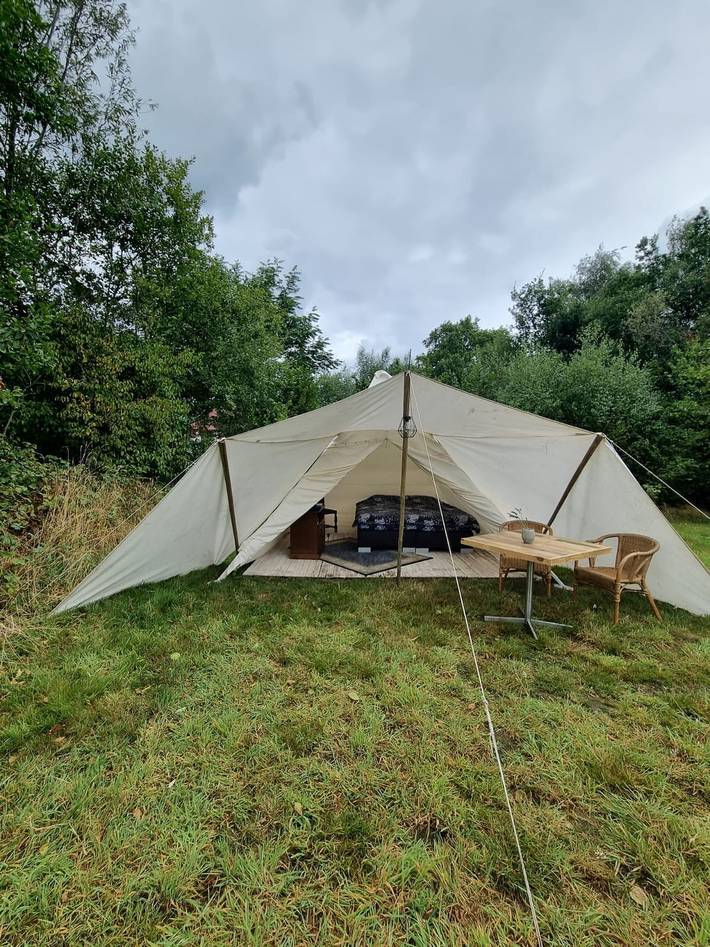 Glamping voor 2 personen, met terras in de Achterhoek